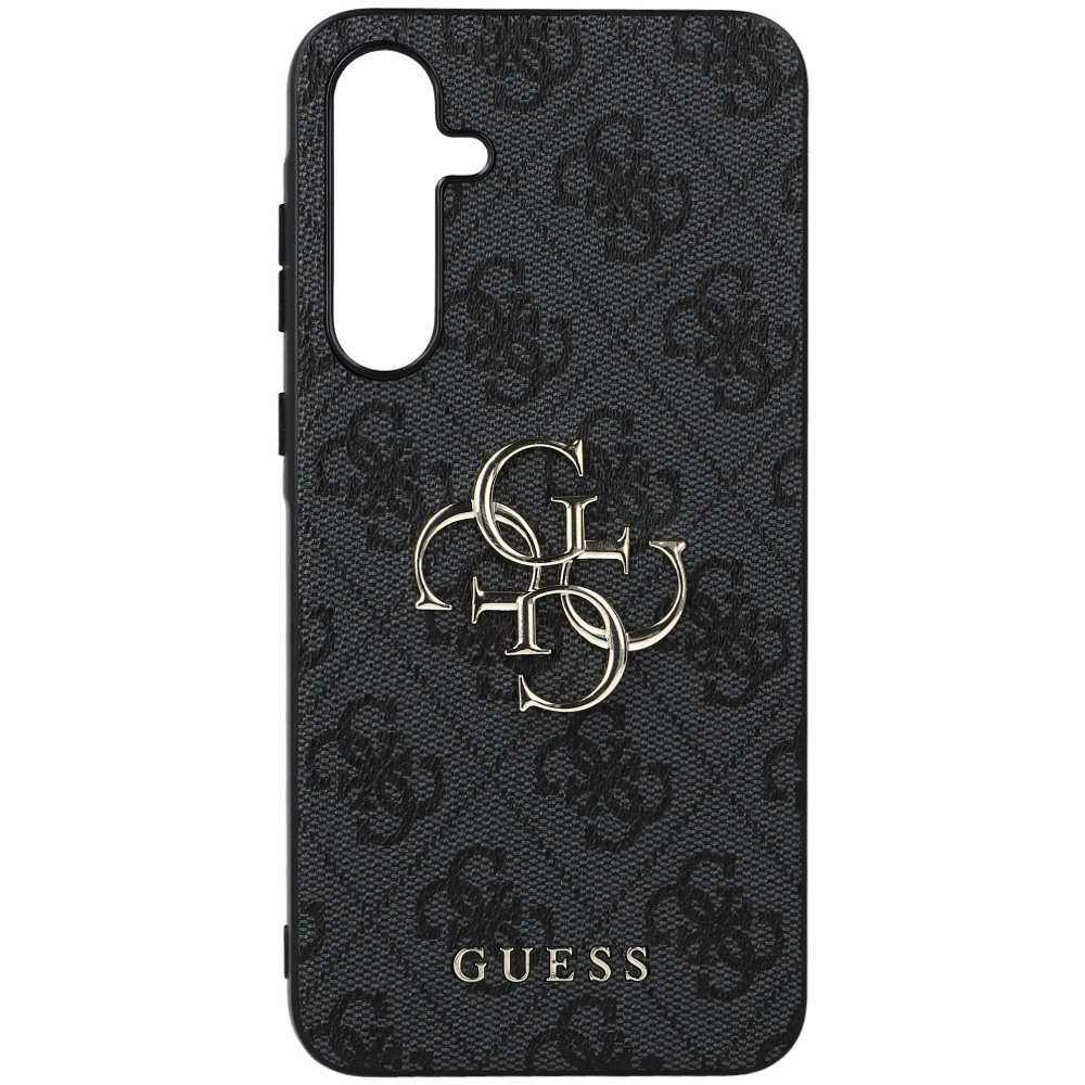 Oryginalne i ekskluzywne etui 4G Big Metal Logo od marki Guess do Samsung Galaxy A55, czarne